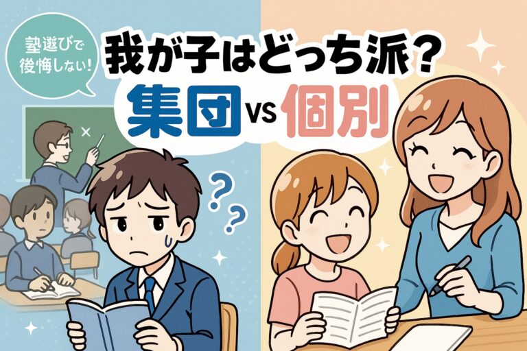 我が子はどっち派？集団塾vs個別指導