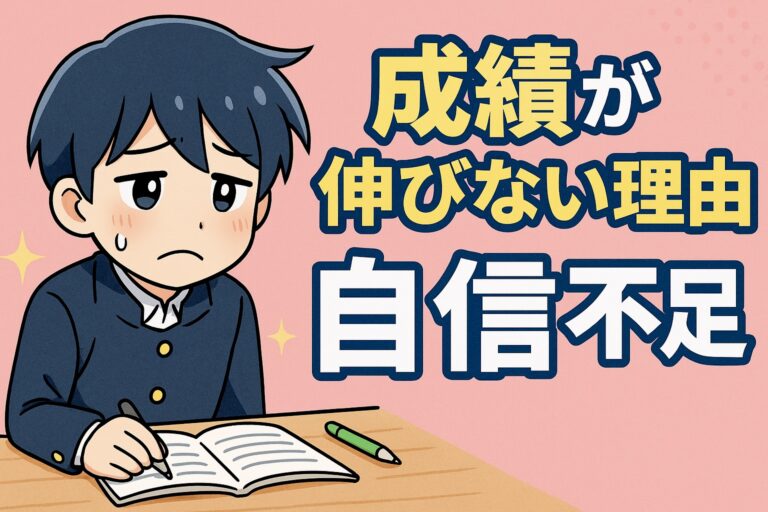 成績が伸びない本当の理由は自身不足