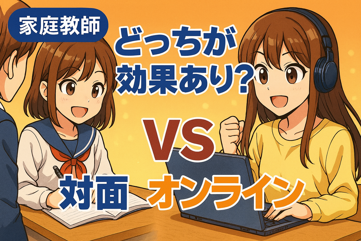 家庭教師は対面とオンラインどっちが効果あり？メリットと選び方のポイント