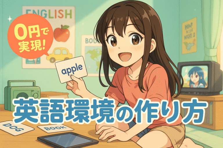 お金をかけずに英語の環境に身を置く！家庭でできる工夫8選