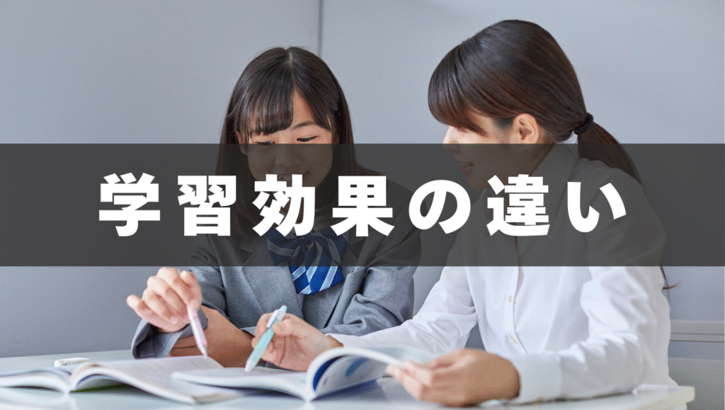 学習効果（集中力・定着率）の違い